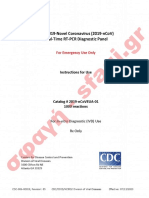 CDC 2019 Novel Coronavirus 2019 NCoV Real Time RT PCR Diagnostic Panel No Covid Exists