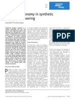 Levels of Autonomy in Synthetic Biology Engineering: Commentary