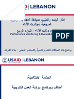 تدريب حول إطار الرصد والتقييم، صياغة المؤشرات والورقة المرجعية لمنظمات المجتمع المدني الجزء 4