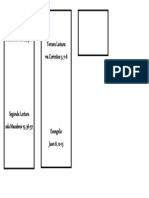 Esquema de Las Lecturas de La Palabra