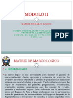 Matriz de Marco Logico Modulo II Sesion 6