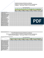 Control Periodico de Avences de Alumnas y Alumnos