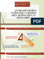 Chuong III 2 Quan He Giua Duong Vuong Goc Va Duong Xien Duong Xien Va Hinh Chieu