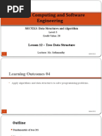 HND in Computing and Software Engineering: Lesson 12 - Tree Data Structure