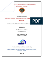 Visvesvaraya Technological University BELAGAVI - 590 018.: A Seminar Report On