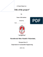 "Title of The Project": Marathwada Mitra Mandal's Polytechnic