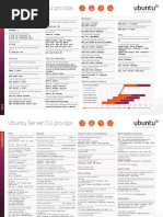 Ubuntu Server CLI Cheat Sheet 2024 v6 | PDF | Sudo | Computer File
