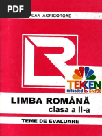 Evaluare Limba Romana