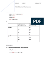 Oxford Grammar for School 3 Subject and Object Pronouns