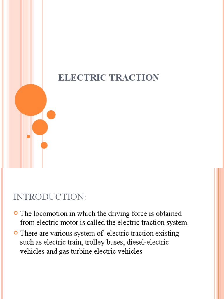 Overview of Electric Traction Systems | PDF | Electric Motor | Locomotives