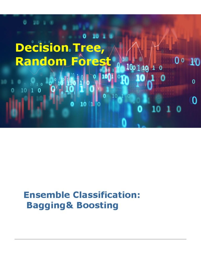 Decision Tree, Random Forest PDF Bootstrapping (Statistics