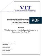 Entrepreneurship Development Digital Assignment-6