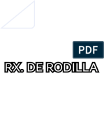 Rx. de Rodilla