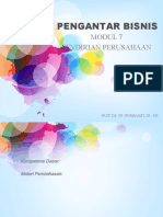 7 PENGANTAR BISNIS - Modul 07 Pendirian Perusahaan