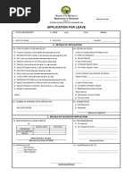 Supreme Court of The Philippines: Application For Leave | PDF | Sick ...