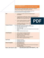 Focus Area Current Situation Goal