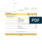 LTA Road Tax Renewal Receipt