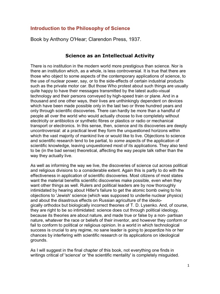 Science as Intellectual Activity | PDF | Gravity | Science