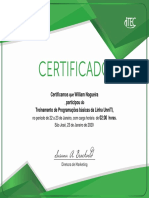 Certificado - de Programações Básicas Da Linha UnniTI