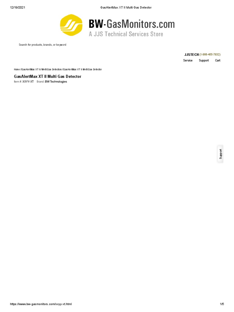 GasAlertMax XT II Multi Gas Detector PDF Sensor