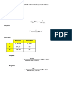 Taller de Fundamentos de Operación Unitarias