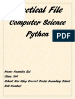 Computer Practical File