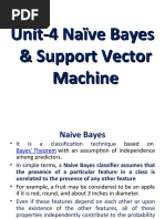 Unit-4 Naïve Bayes & Support Vector Machine