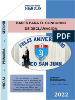 Concurso de Declamacion 2022