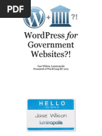 Download Wordpress for Government Websites by jase wilson SN57700679 doc pdf