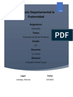 Economía Actual de Honduras