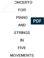 Concerto for Piano and Strings in Five Movements