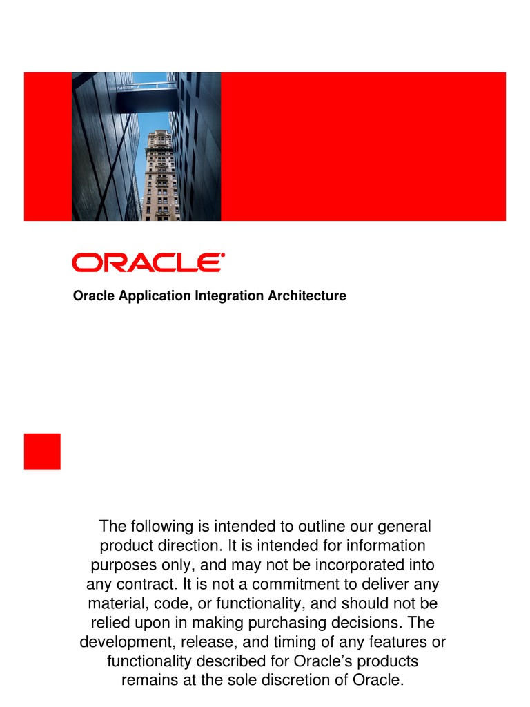 Oracle Application Integration Architecture Overview | PDF | Customer ...