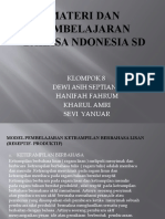 Materi Dan Pembelajaran Bahasa Ndonesia SD Klompok 8