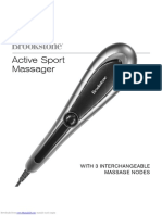 Brookstone Active Sport Massager Owners Manual EN