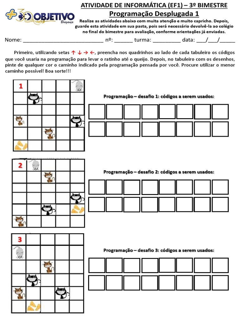 Atividades Desplugadas de Programação | PDF
