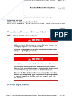 Transmission Pressures - Test and Adjust: Cerrar SIS