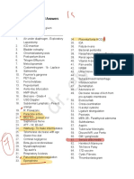 (198 Total) : NEET-PG 2022 Recall Answers