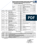 Date Sheet HSSC (A) Examination, 2022