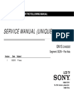 Service Manual (Unique) Service Manual (Unique) : History Information For The Following Manual