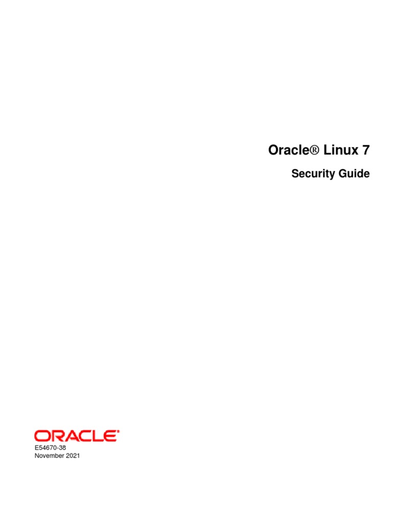 1.3 Overview Of Oracle Linux Security – ESAUFF
