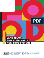 Land Tenure and Sustainable Agri-Food System 1