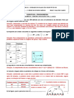 Trigonometria - Exercícios resolvidos