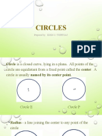 Circles: Prepared By: EDEN O. TUPPIYAC