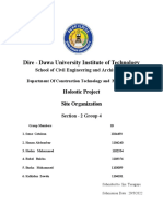 Dire - Dawa University Institute of Technology: Holostic Project Site Organization
