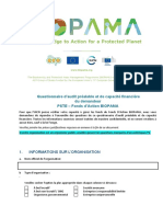 BIOPAMA FA PSTE Questionnaire Audit Prealable Et Capacite Financiere FR 2020
