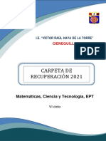 Carpeta de Recuperación 2021: Matemáticas, Ciencia y Tecnología, EPT