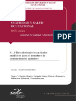 Métodos analíticos para contaminantes químicos