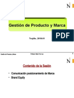 UPN GPM 2018-01 Sesion 09 Comunicación de Marca. Brand Equity