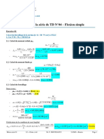 Solution - Série de TD - N°04 - Flexion Simple