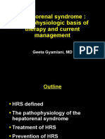 Hepatorenal Syndrome: Pathophysiologic Basis of Therapy and Current Management